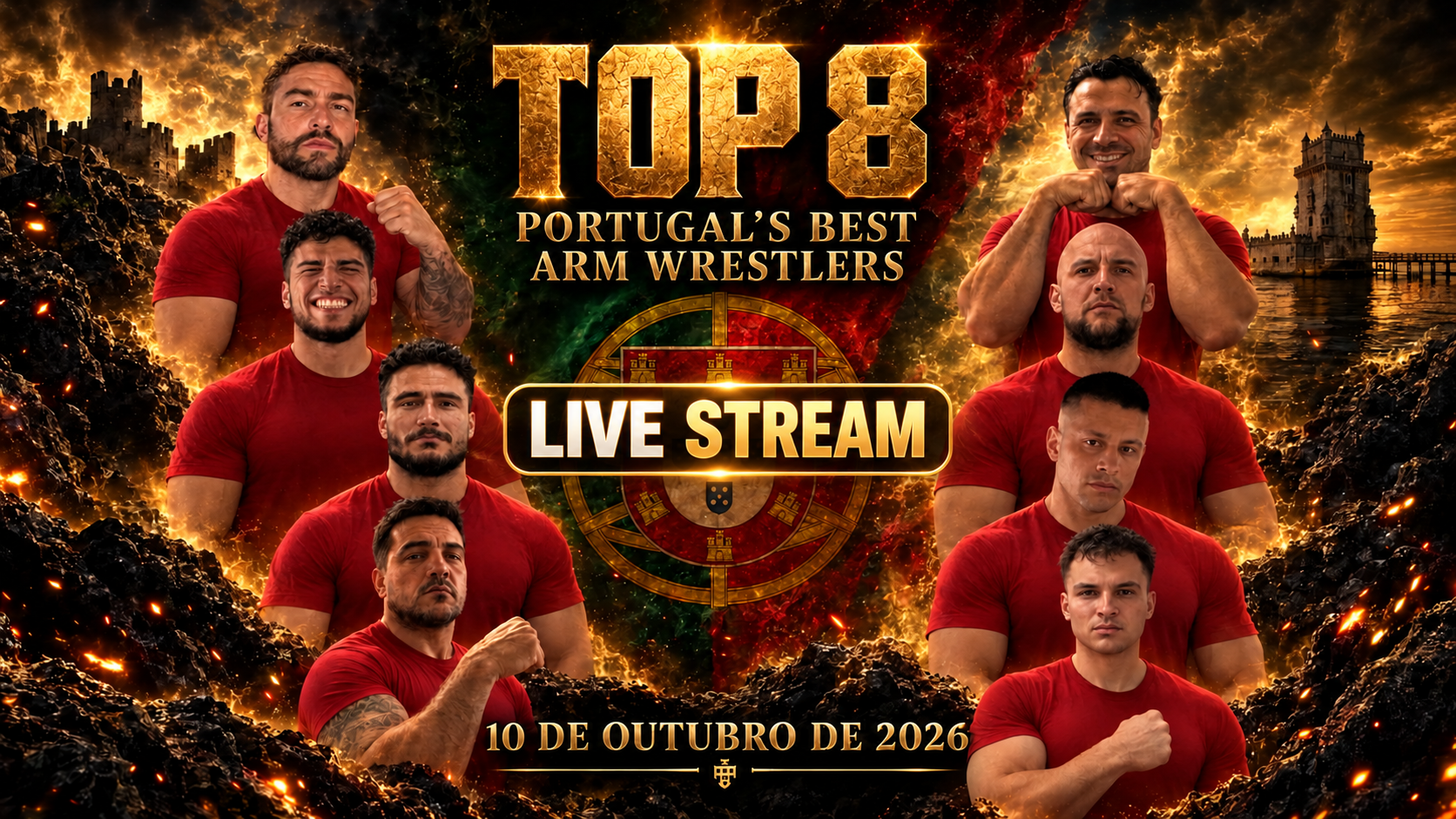 Top 8 Portugal: os melhores atletas nacionais num desafio round robin